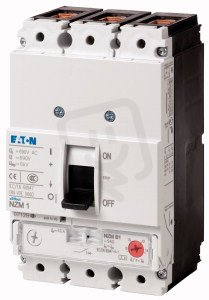 Jistič NZMC1-S63 3pól, bez tepel.spouště, 36kA, 63A EATON 271405