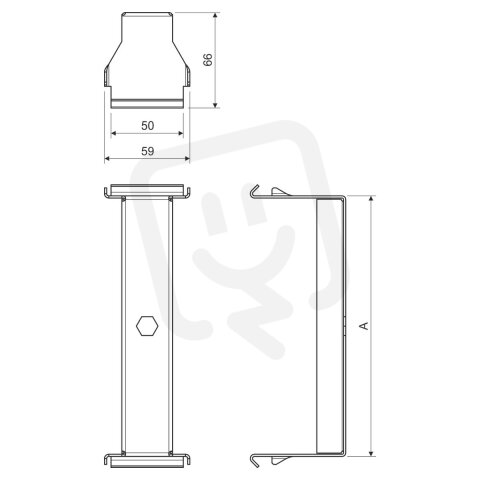 Závěs vnější 200, povrchová úprava Magnelis KOPOS ZVNE 200_ZM