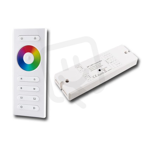 Sada RF ovladač - RGBW, 1 zóna, bílý + přijímač MCLED ML-910.547.22.1