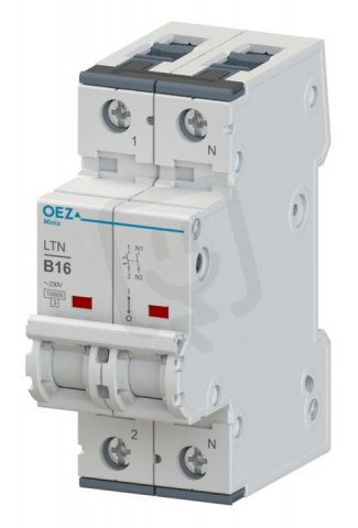LTN-16C-1N Jistič In 16A,Ue AC 230V/DC 72V, ch.C, 1+N-pól, 10 kA OEZ:41698