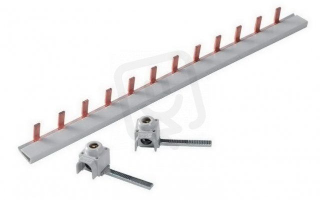 ABB BS9 1/56NA Přípojnice pro SN201 60A.Max. připojení 10 mm2 1 fázová 56 pinů
