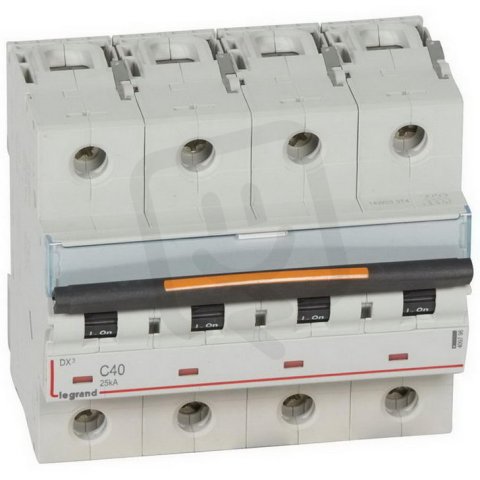 DX3 JISTIČ, 4 PÓLOVÝ, CHAR. C,40A 25KA LEGRAND 409798
