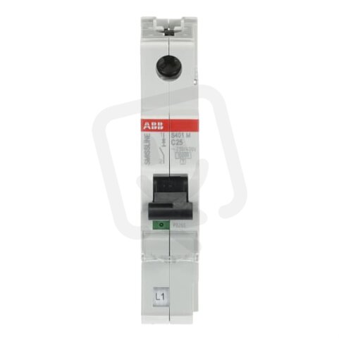 S401M-C25 Jistič 1 pólový char.C 25A Icn 10kA ABB 2CCS571001R0254