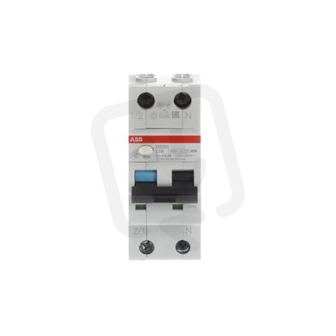 ABB DS201 C16 APR300 kombinace jistič/chránič 2P (1P+N) 16A 300mA C 6kA APR