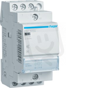 Stykač se sníž. hlučností 25A, 3S, 230V AC /ESN320B/ HAGER ESC325S