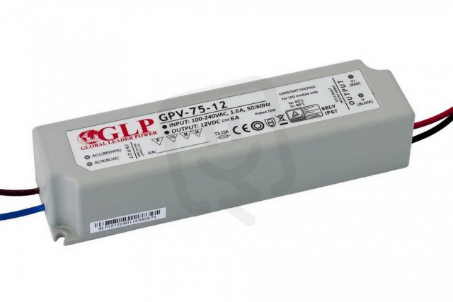 LED driver plastový DRIVER 75W/P IP67 (GPV-75) GREENLUX GXLD136