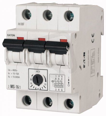 Eaton 248409 Spínač motorů 3-pól, Ir=2.50-4.00A Z-MS-4,0/3