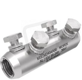 Kab. spojka Al/Cu 95-240mm2, 4x Ms šroub