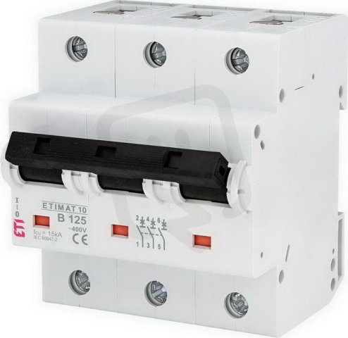Jistič ETIMAT 10 3p B125 15kA ETI 002125733