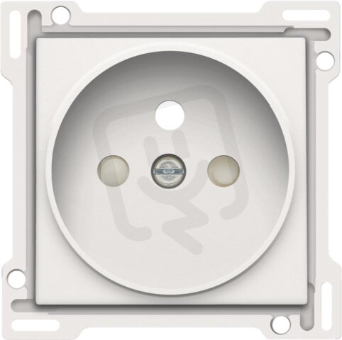 Kryt zásuvky 21mm s dětskou pojistkou-WHITE COATED NIKO 154-66101