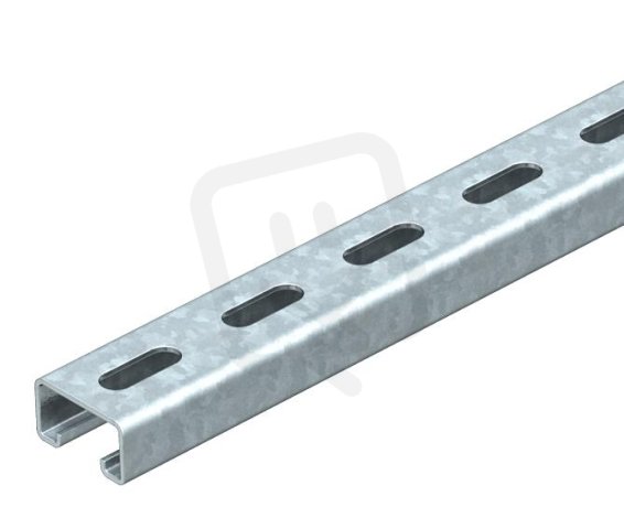 OBO MS4121P6000FS Profilová lišta děrovaná šířka výřezu 22 mm 6000x41x21 Ocel