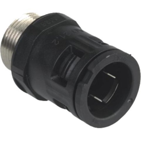Hadicová spojka šroubovací, černá, pro průměr 21,2mm, M20 AGRO 5107.021.220
