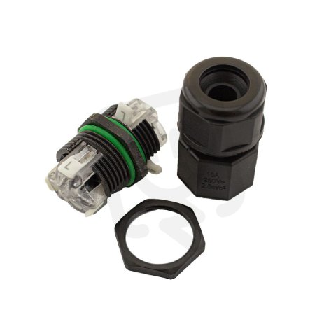 Kabelová spojka IP68, do panelu, 3x2,5mm
