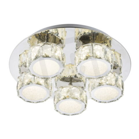 Stropní svítidlo AMUR chrom LED 40W 230V, 2800lm, 4000K GLOBO 49350D4