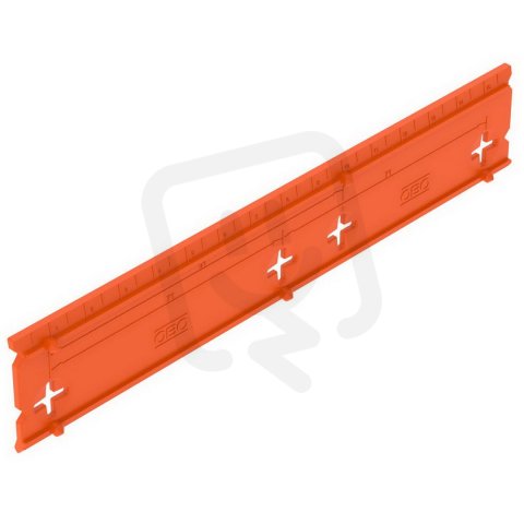 OBO ZA BS Vrtací šablona pro krabice pod omítku 160x31x6 oranžová