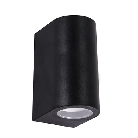 Nástěnná venkovní lampa GAMP 2xGU10 C max. 2x12W IP54 černá Ideus 04017