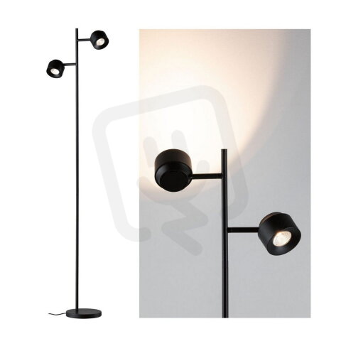 LED stojací svítidlo 3-krokové-stmívatelné Puric Pane 2700K 2x3W černá 79775