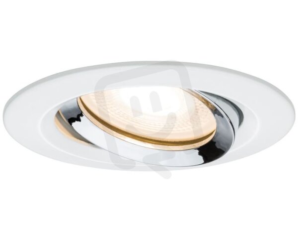 Zápustné svítidlo LED Nova IP65 kulaté 7W GU10 bílá/chrom 1ks výklopné 929.03