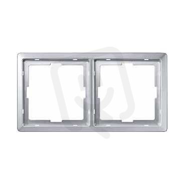 Schneider MTN481260 Rámeček Artec, dvojnásobný, Aluminium
