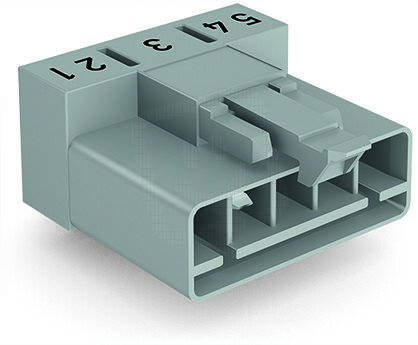 Konektor na desky plošných spojů, úhlové, 5pól., šedá WAGO 890-855/011-000
