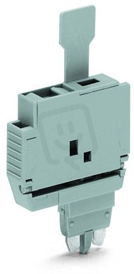 Pojistkový modul, se sponkou, pro pojistkové vložky G 5x20 mm a 5x25 mm, šedá