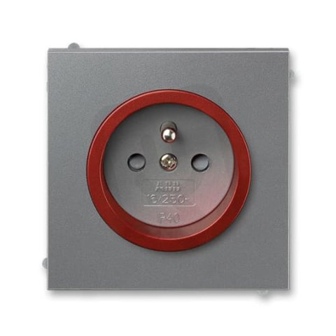 ABB NEO TECH Zásuvka s ochr. kolíkem ocelová/teracotta 5519M-A02357 71