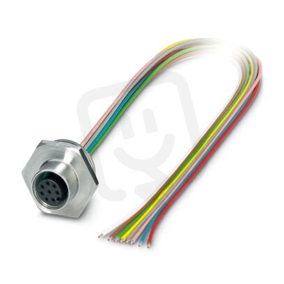 Přístrojový konektor zpředu stěny SACC-E-M12FS-8CON-M20/0,5 1408453