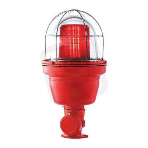 Maják zábleskový EX 0100 STF (ATEX EX-D) 12/24V DC 15 J IP66 M25*1,5 červená