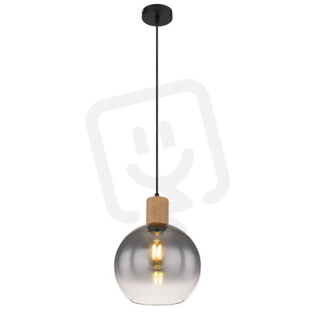 Závěsné svítidlo MOITAS černá 1xE27 40W 230V GLOBO 15656H
