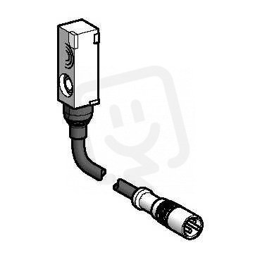 Indukční čidlo Optimum (1xSn) zapustitelné ploché tvar J připoj. konektorem M8