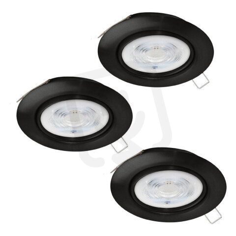 Zápustné svítidlo FAVAZZINA SET d85 černá IP44 3X4W IP44 EGLO 901758