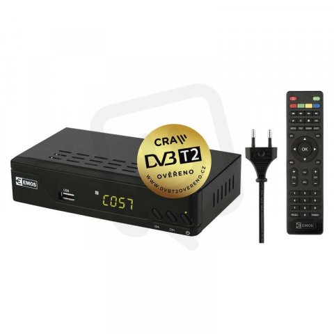 DVB-T2 EMOS EM170 HD HEVC H265
