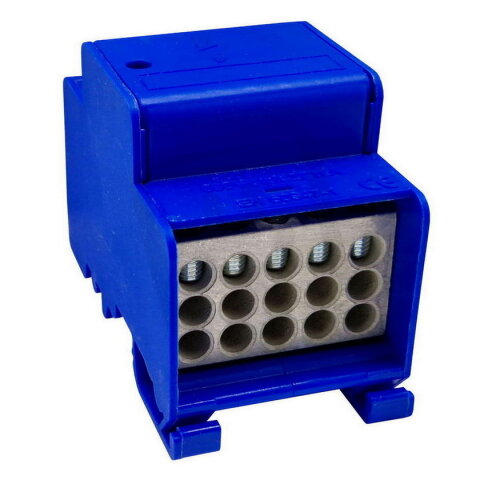 Distribuční blok DTB 2x120/15x16 modrý ELEKTRO BEČOV UB2120CK12