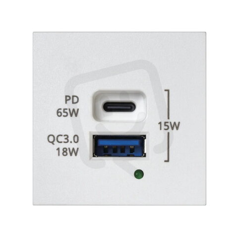 Modul K45, nabíječka USB typ A + typ C,