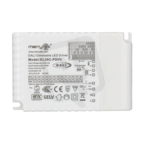 DALI stmívatelný driver 30W, PF 0,93, vý