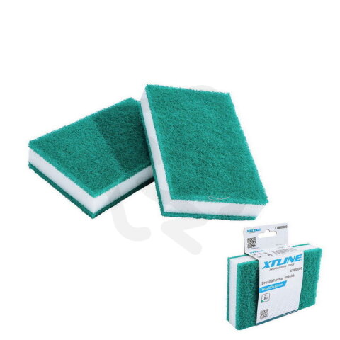 Brusná houba měkká 150x100x30 mm, zr. 80 XTLINE XTB10080