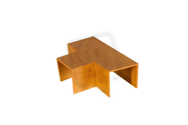 T-kus 70x40mm, imitace dřeva světlá MALPRO 27040-8802