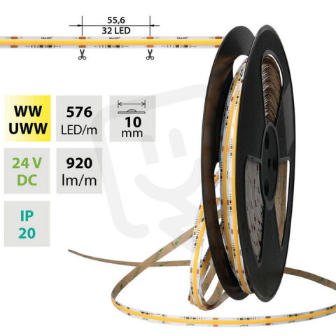 LED pásek COB dual white - dim to warm,