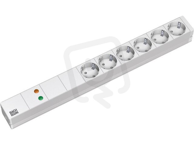 Bachman 333.402 19'' 1U 6xCEE7/3 1xOVP power 2,0m CEE7/7