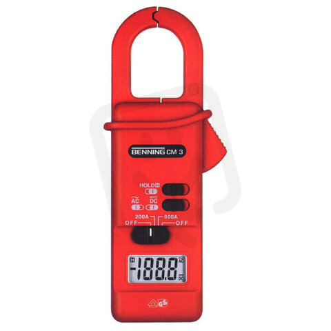 Klešťový multimetr AC/DC 0,1A-600A rozevření čelistí 38mm, CAT III 300V CM 3