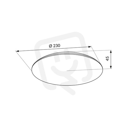 LED stropní svítidlo ORO TURI LED 12W CCT IP44 LED-POL ORO33479