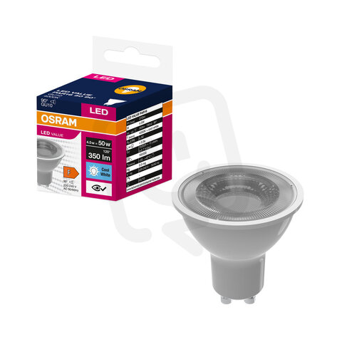 Světelný zdroj LED VALUE PAR16 WHITE 50  4.5 W/4000 K GU10 OSRAM 4058075766754