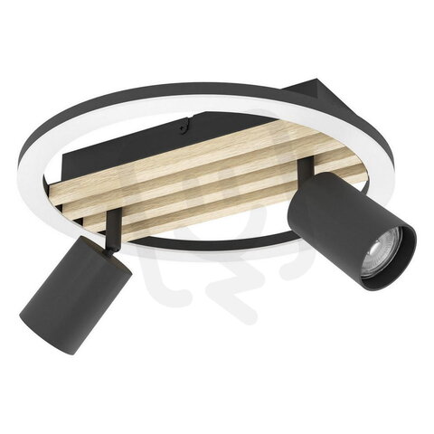 DL/LED GU10X2 SW/HOLZ 300 CEMBRANO
