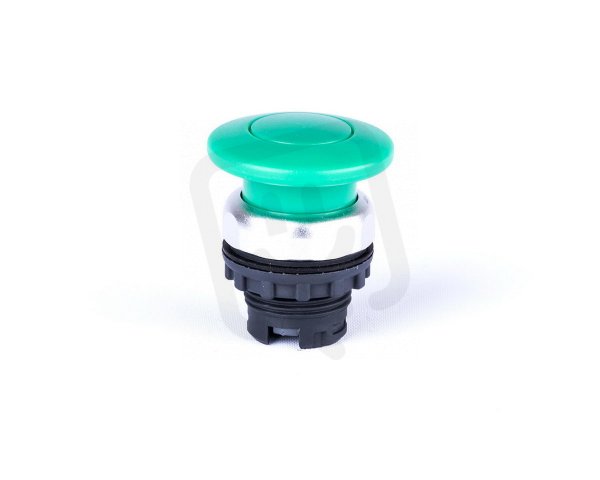 Ovládací hlavice NOARK EX9P1 M G s hřibovitým tlačítkem 40 mm bez aretace zelená