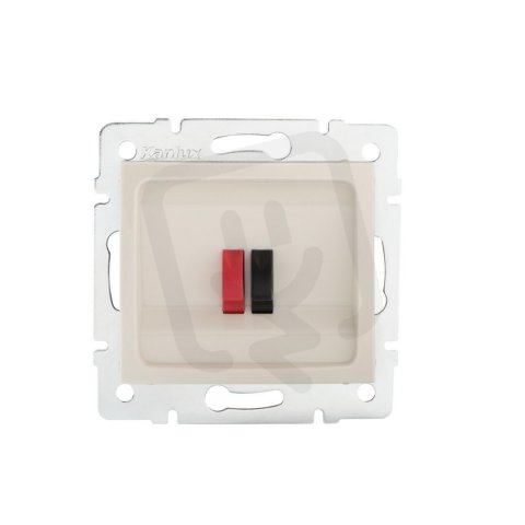 Reproduktorová zásuvka samostatná DOMO krémová 24818 Kanlux