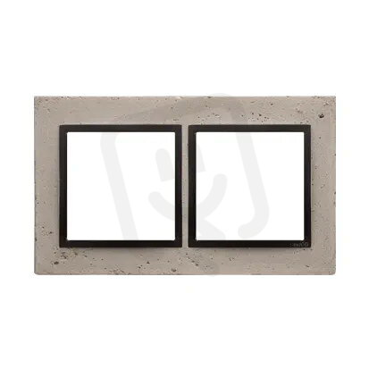 Rámeček 2 -násobný Simon 54 Nature, IP20/IP44,, beton světlý/antracit DRN2/93