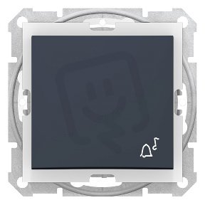 Sedna Ovládač tlačítkový IP44 'zvonek' řazení 1/0 Graphite SCHNEIDER SDN0800370