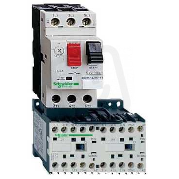 Schneider GV2ME08K2B7 Sestava rever. motorového spouštěče 1,5kW/400V, 24V AC