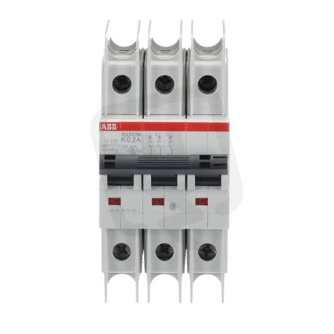 ABB SU203M-K0,2 jistič char. K 10kA 0,2A 3P  dle UL489 a CSA 22.2 No. 5