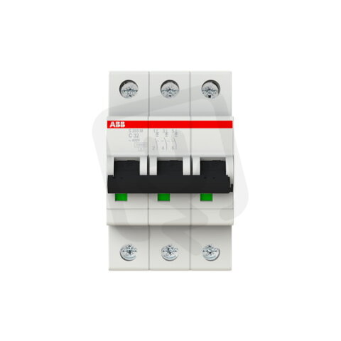 S203M-C32 3 fázový jistič 32 A char. C 10kA ABB 2CDS273001R0324